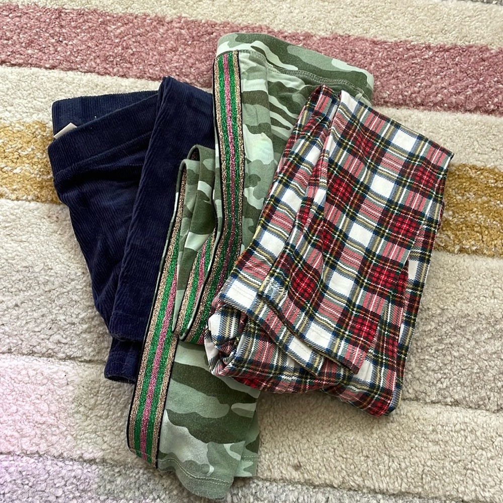 Crewcuts size 10 leggings, 3 pairs